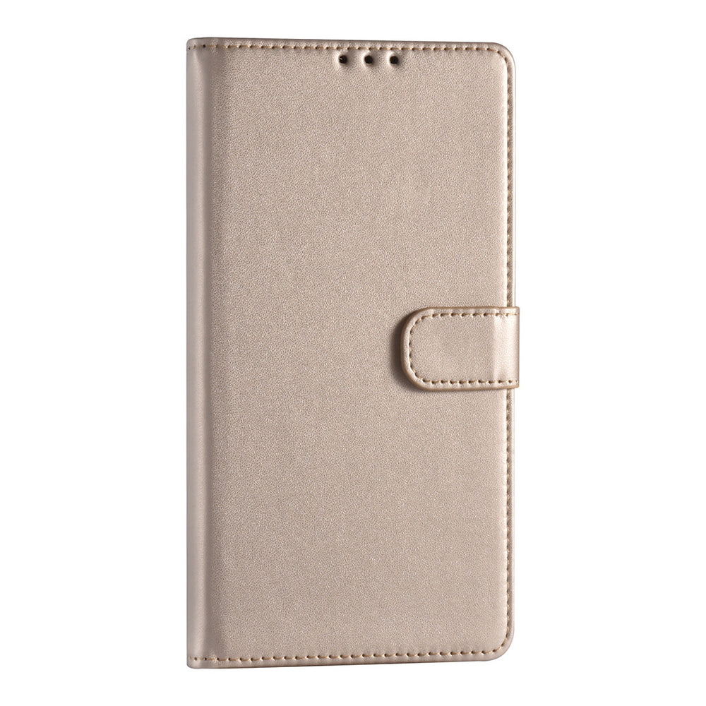 Samsung Galaxy S22 Ultra Booktype hoesje - Pasjeshouder - Magneetsluiting - Goud-Hoesjes-Ilumina Benelux