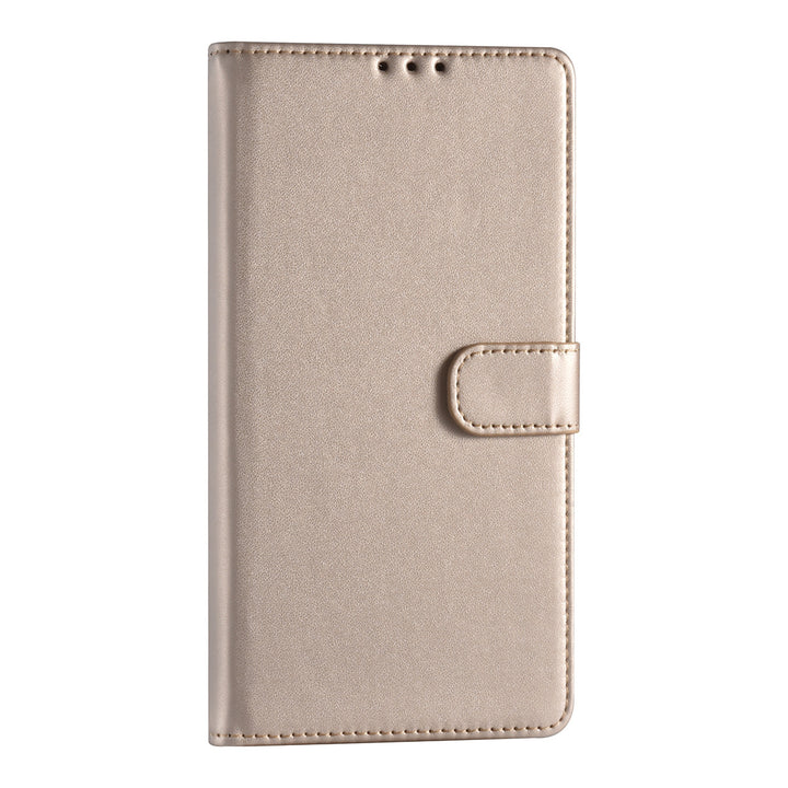 Samsung Galaxy S22 Ultra Booktype hoesje - Pasjeshouder - Magneetsluiting - Goud-Hoesjes-Ilumina Benelux