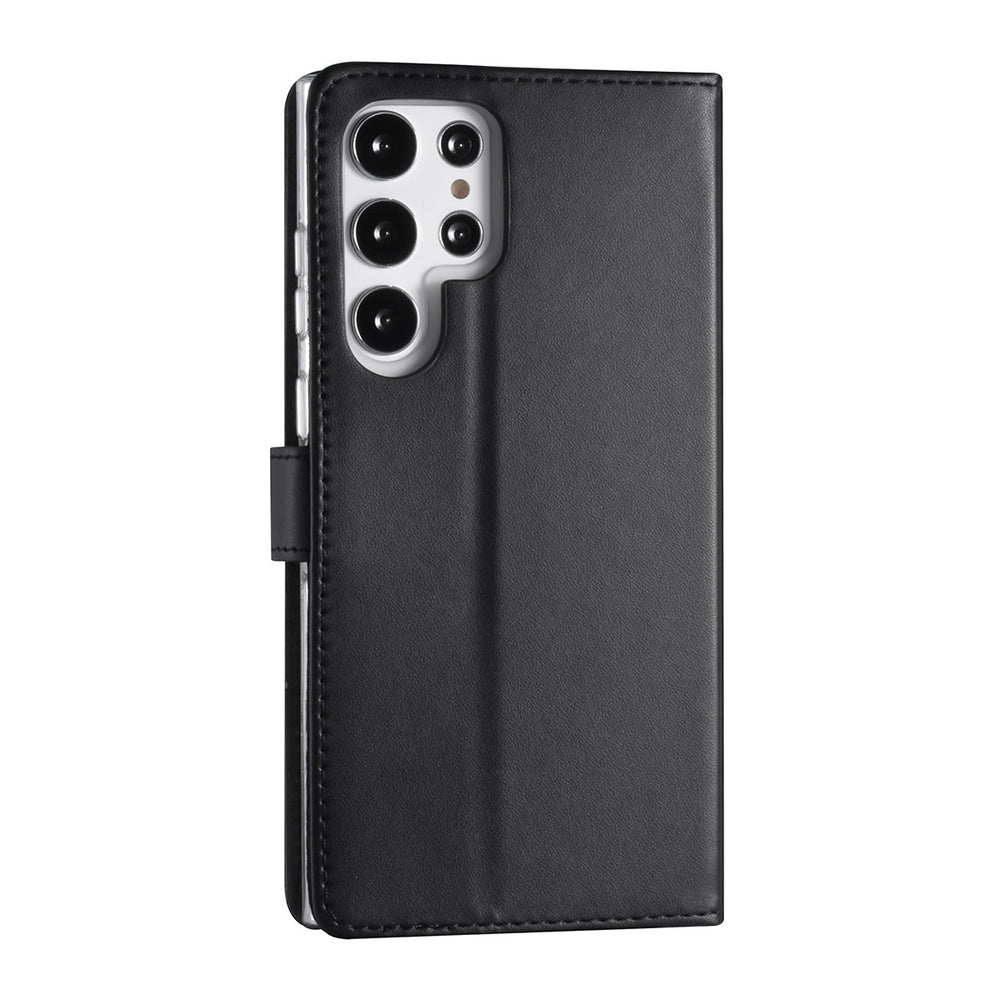 Samsung Galaxy S22 Ultra Booktype hoesje - Pasjeshouder - Magneetsluiting - Zwart-Hoesjes-Ilumina Benelux