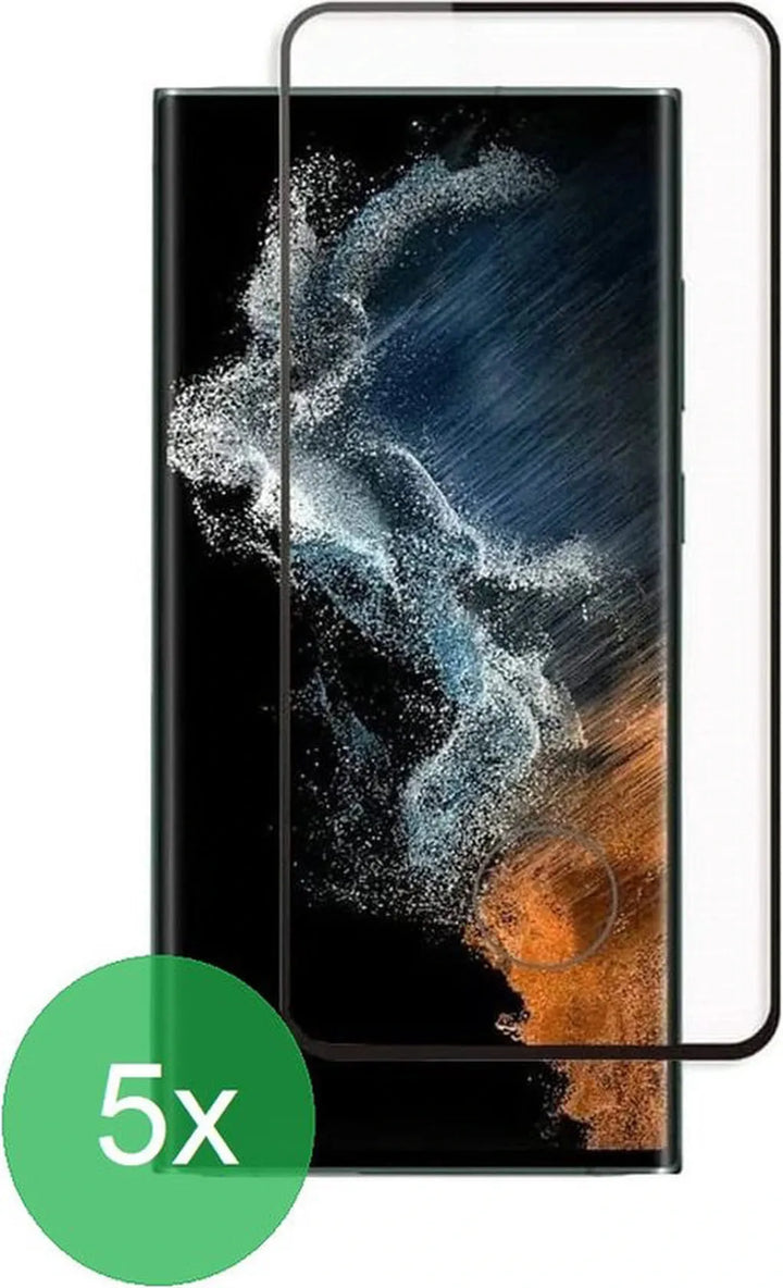 Samsung Galaxy S22 Ultra Screenprotector Full Cover – 9H Gehard Glas – 5-Pack-Ilumina Benelux