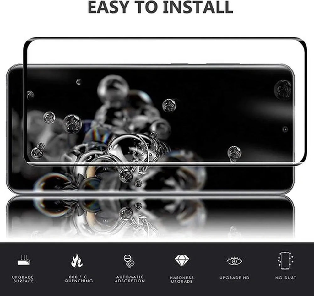 Samsung Galaxy S22 Ultra Screenprotector Full Cover Screenprotector Gehard 9H – 2-Pack-Ilumina Benelux