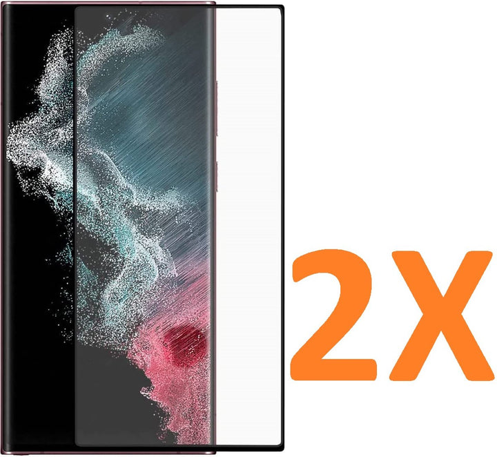 Samsung Galaxy S22 Ultra Screenprotector Full Cover Screenprotector Gehard 9H – 2-Pack-Ilumina Benelux