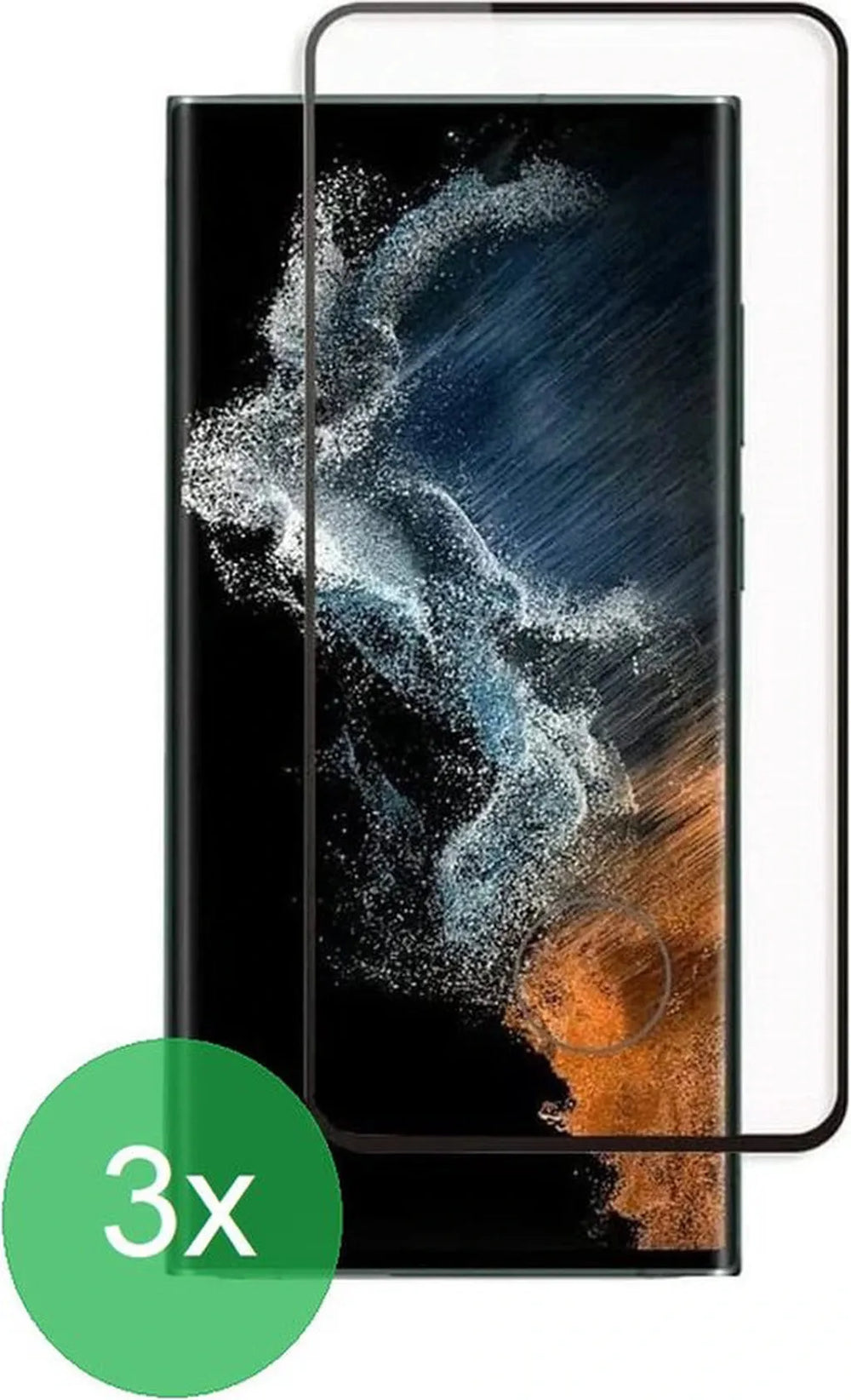 Samsung Galaxy S22 Ultra Screenprotector Full Cover Screenprotector Gehard 9H – 3-Pack-Ilumina Benelux