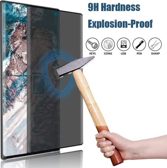 Samsung Galaxy S22 Ultra Screenprotector Gehard 9H – Privacy Screenprotector – 2-Pack-Ilumina Benelux