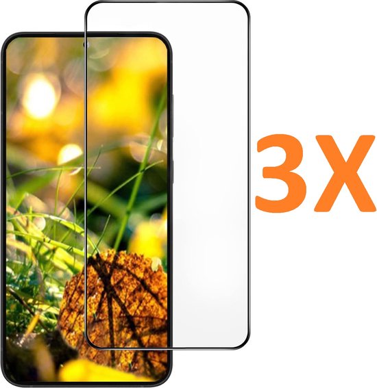 Samsung Galaxy S23 FE Screenprotector Full Cover – 9H Gehard Glas – 3-Pack-Ilumina Benelux