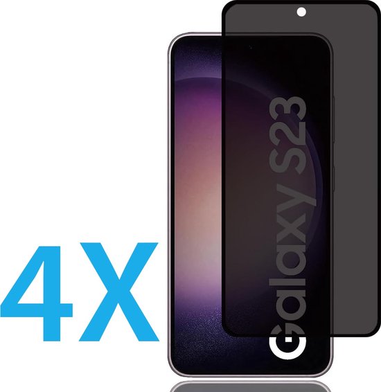 Samsung Galaxy S23 FE Screenprotector Full Cover Screenprotector Gehard 9H – 4-Pack-Ilumina Benelux