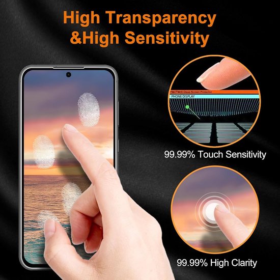 Samsung Galaxy S23 FE Screenprotector Gehard 9H – Anti-kras – 2-Pack-Ilumina Benelux