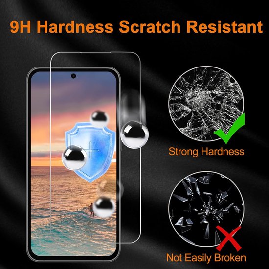 Samsung Galaxy S23 FE Screenprotector Gehard 9H – Anti Kras – Tempered Glas – 1-Pack-Ilumina Benelux