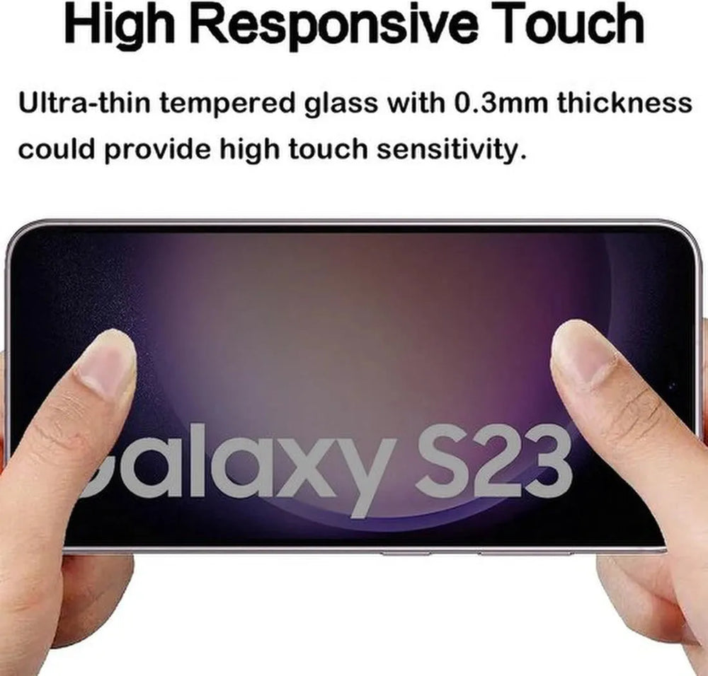 Samsung Galaxy S23 Screenprotector Full Cover Screenprotector Gehard 9H – 2-Pack-Ilumina Benelux