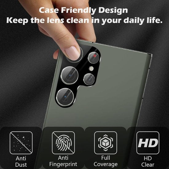 Samsung Galaxy S23 Ultra Camera Lens Protector & Full screenprotector – 2-Pack-Ilumina Benelux