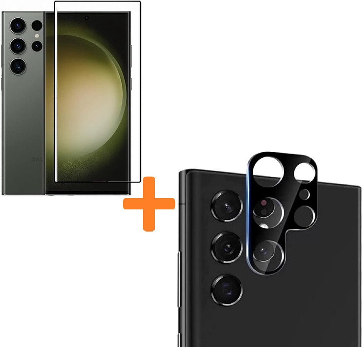 Samsung Galaxy S23 Ultra Camera Lens Protector & Full screenprotector – 2-Pack-Ilumina Benelux