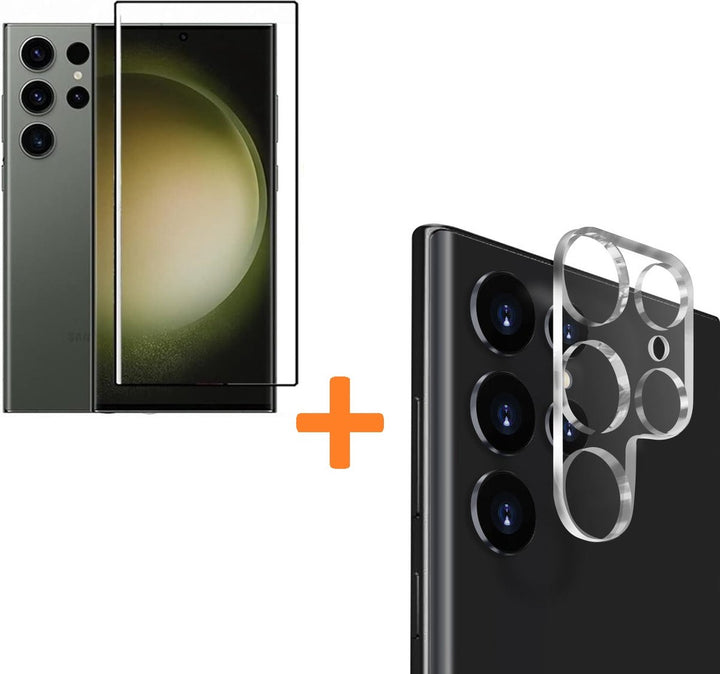 Samsung Galaxy S23 Ultra – Camera Lens Protector & Screenprotector - Anti-kras – 2-Pack-Ilumina Benelux