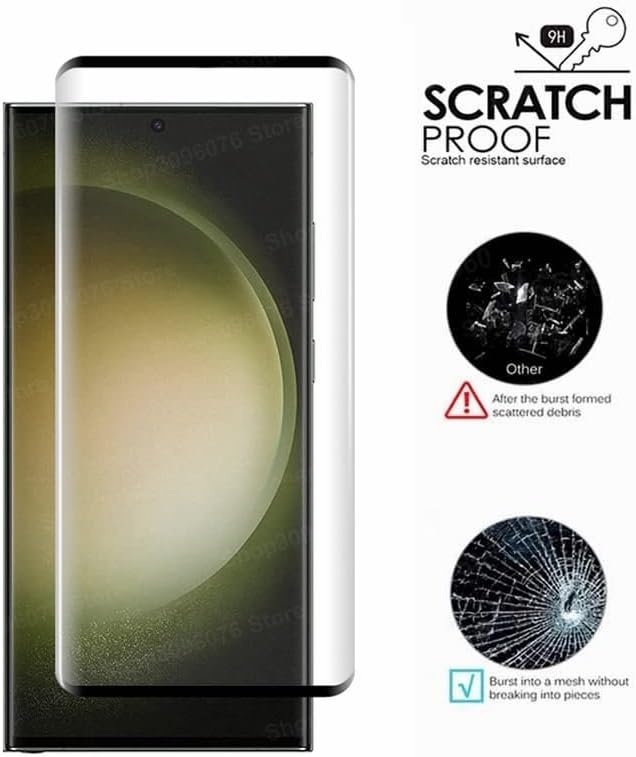 Samsung Galaxy S23 Ultra Screenprotector Full Cover – 9H Gehard Glas – 1-Pack-Ilumina Benelux