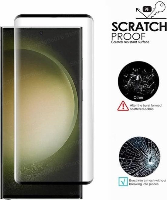 Samsung Galaxy S23 Ultra Screenprotector Full Cover Screenprotector Gehard 9H – 2-Pack-Ilumina Benelux