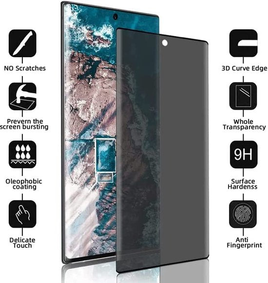 Samsung Galaxy S23 Ultra Screenprotector Full Cover Screenprotector Gehard 9H – 3-Pack-Ilumina Benelux