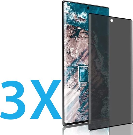 Samsung Galaxy S23 Ultra Screenprotector Full Cover Screenprotector Gehard 9H – 3-Pack-Ilumina Benelux