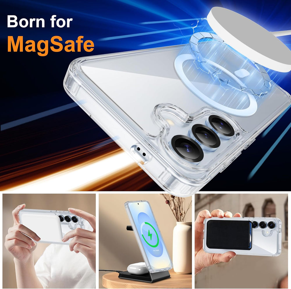 Samsung Galaxy S24 Plus Hoesje – Transparant MagSafe Case Slim & Schokbestendig-Ilumina Benelux