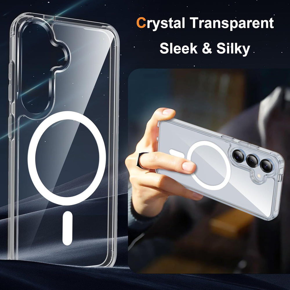 Samsung Galaxy S24 Plus Hoesje – Transparant MagSafe Case Slim & Schokbestendig-Ilumina Benelux