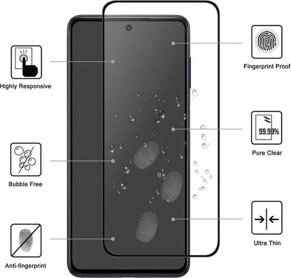 Samsung Galaxy S24 Screenprotector Full Cover – 9H Gehard Glas – 1-Pack-Ilumina Benelux