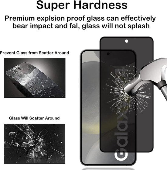 Samsung Galaxy S24 Screenprotector Full Cover Screenprotector Gehard 9H – 1-Pack-Ilumina Benelux