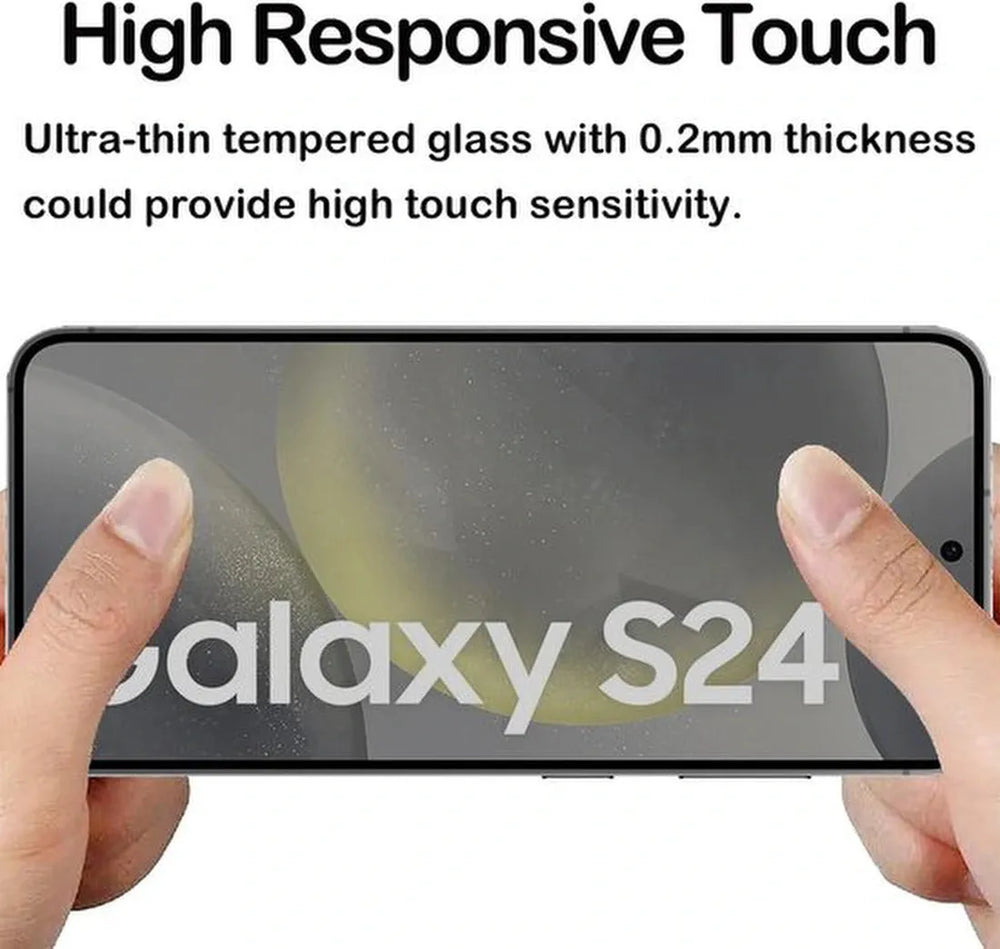 Samsung Galaxy S24 Screenprotector Full Cover Screenprotector Gehard 9H – 2-Pack-Ilumina Benelux