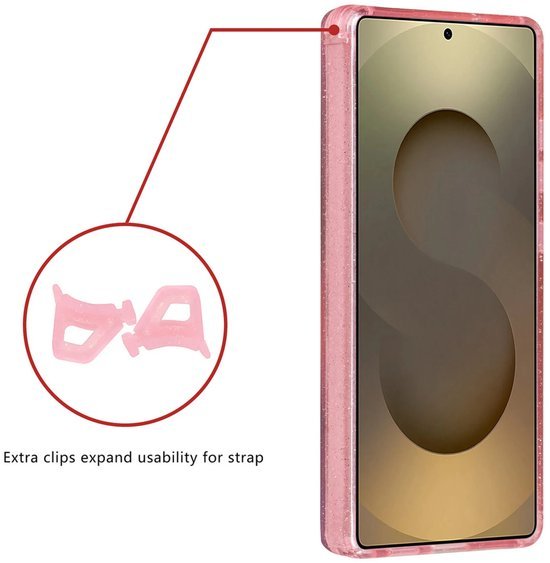 Samsung Galaxy S24 Ultra Hoesjes - Magsafe - Glitter Design - Roze-Ilumina Benelux