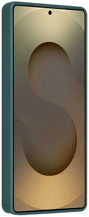 Samsung Galaxy S24 Ultra Hoesjes Schokbestendige Siliconen Backcover met Ringstandaard - DonkerGroen-Ilumina Benelux