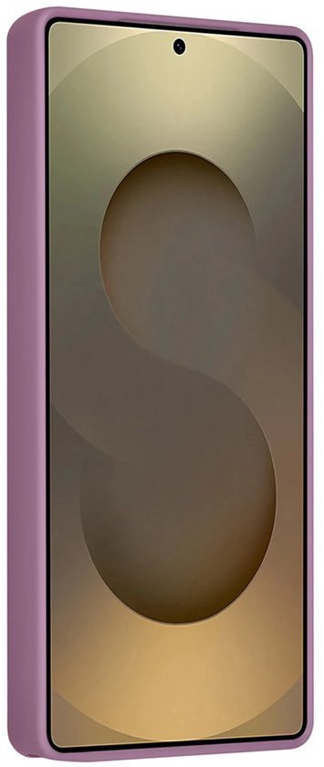 Samsung Galaxy S24 Ultra Hoesjes Schokbestendige Siliconen Backcover met Ringstandaard - Sunset Purple-Ilumina Benelux