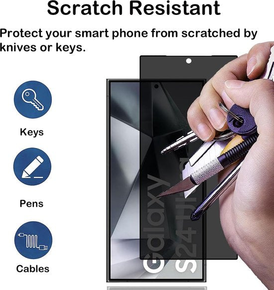 Samsung Galaxy S24 Ultra Screenprotector Full Cover – 9H Gehard Glas – 2-Pack-Ilumina Benelux