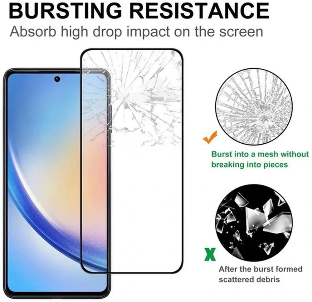 Samsung Galaxy S25 Edge Screenprotector Full Cover Screenprotector Gehard 9H – Anti-kras – Tempered Glas – 2-Pack-Ilumina Benelux