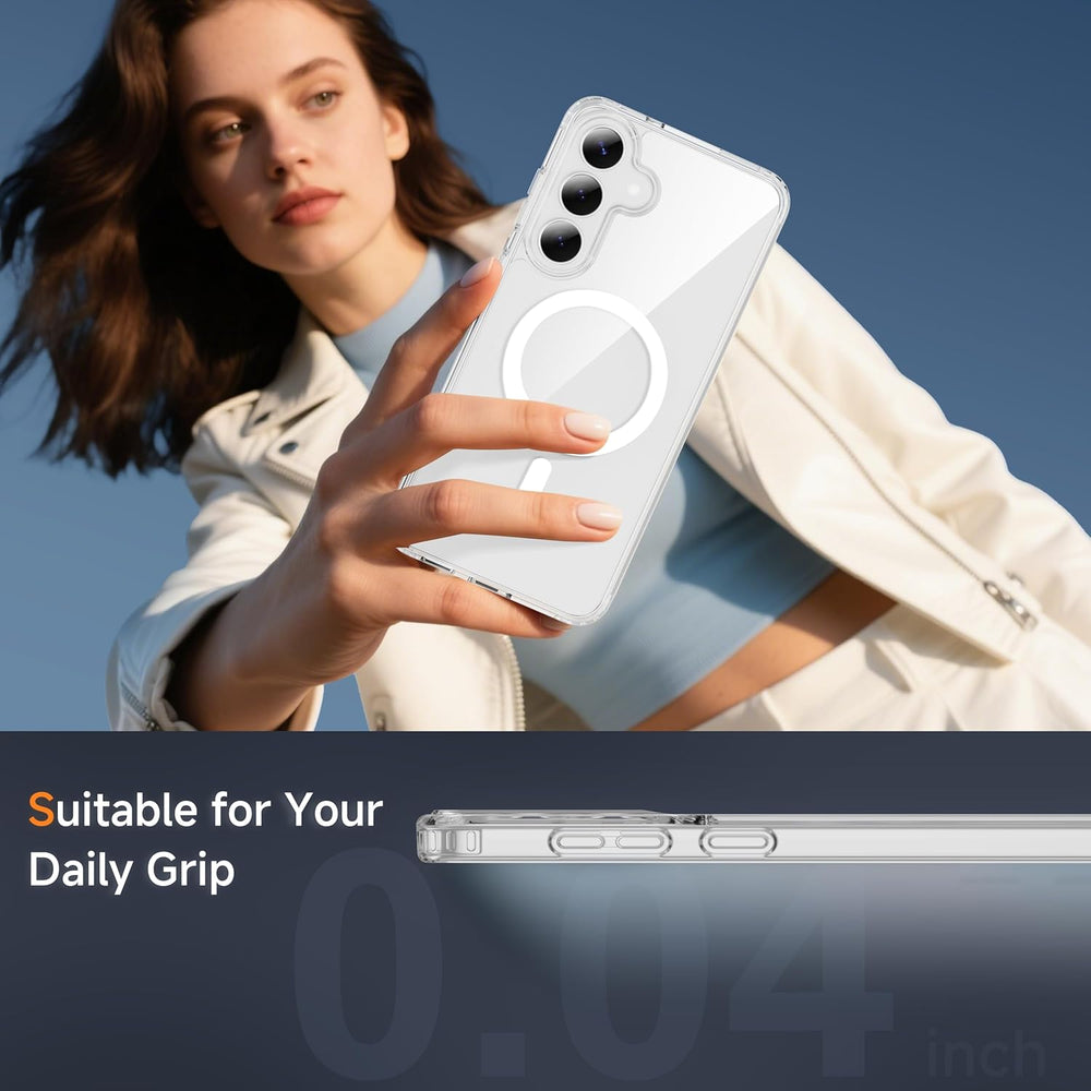 Samsung Galaxy S25 FE Hoesje – Transparant MagSafe Case Slim & Schokbestendig-Ilumina Benelux