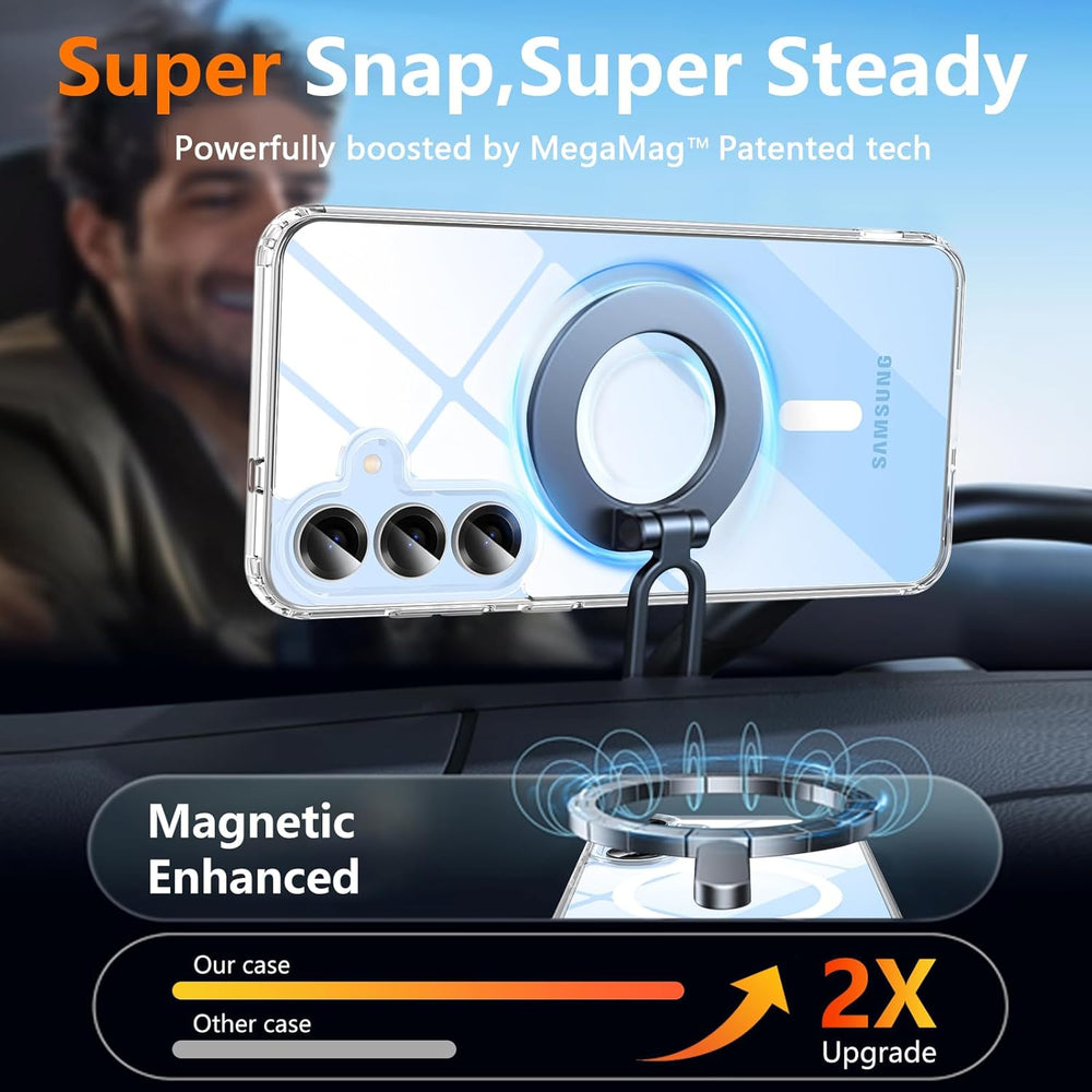 Samsung Galaxy S25 FE Hoesje – Transparant MagSafe Case Slim & Schokbestendig-Ilumina Benelux