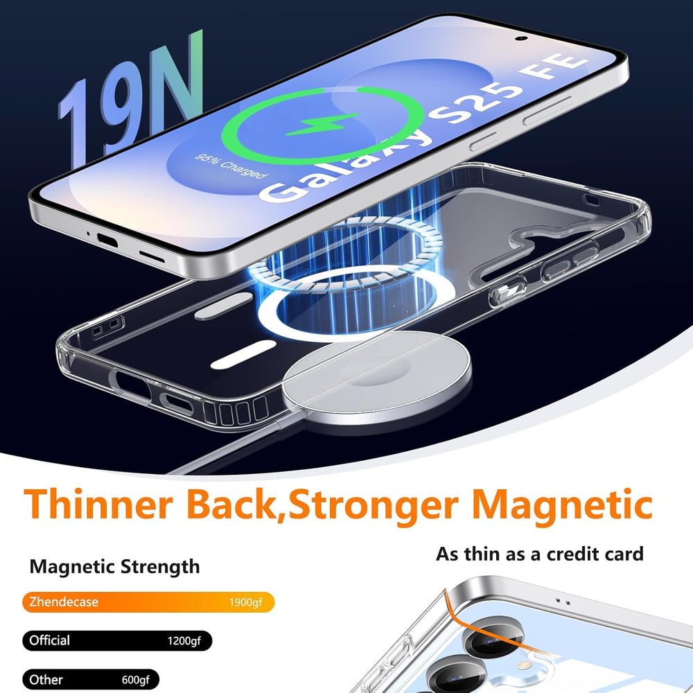 Samsung Galaxy S25 FE Hoesje – Transparant MagSafe Case Slim & Schokbestendig-Ilumina Benelux