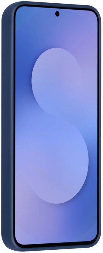 Samsung Galaxy S25 FE Hoesjes Schokbestendige Siliconen Backcover met Ringstandaard - Navy Blue-Ilumina Benelux