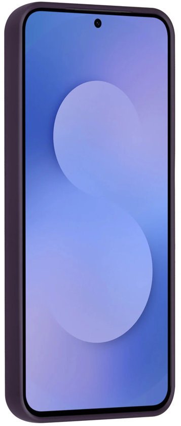 Samsung Galaxy S25 Hoesjes Schokbestendige Siliconen Backcover met Ringstandaard - Grape Purple-Ilumina Benelux
