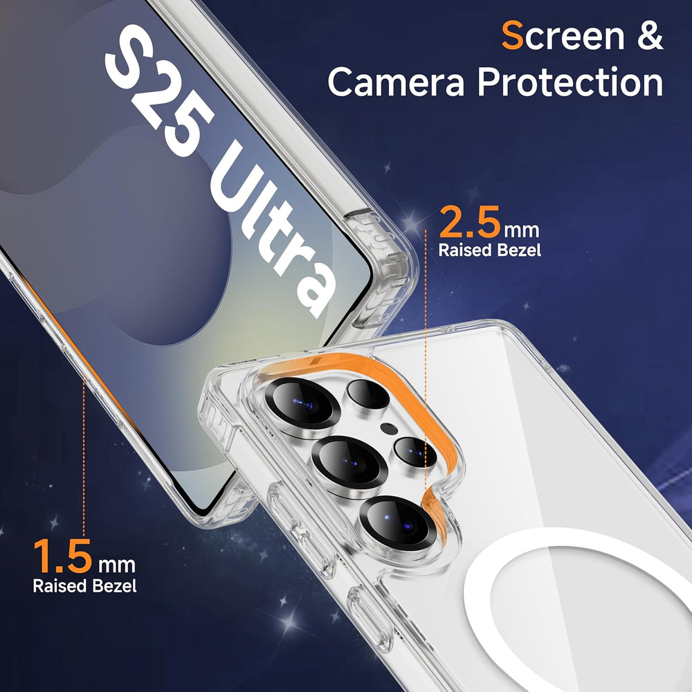 Samsung Galaxy S25 Ultra Hoesje – Transparant MagSafe Case Slim & Schokbestendig-Ilumina Benelux