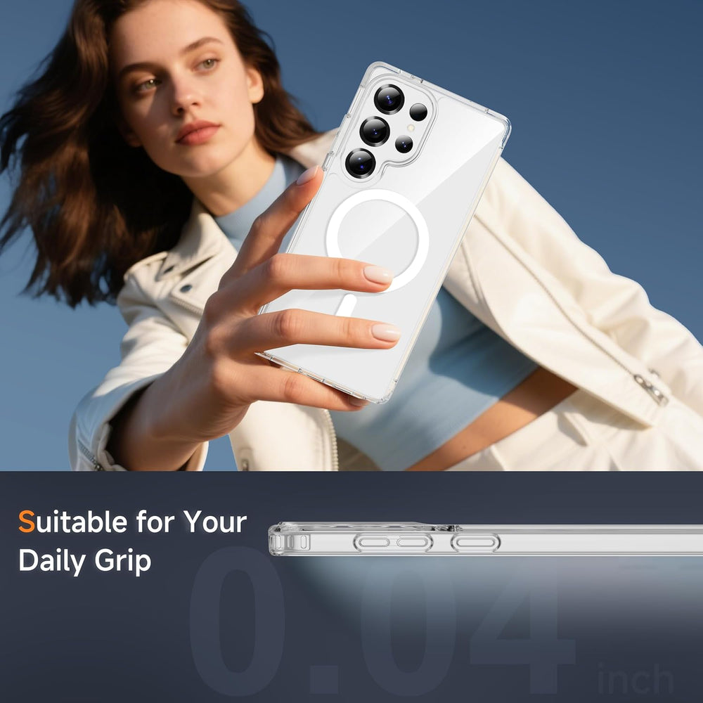 Samsung Galaxy S25 Ultra Hoesje – Transparant MagSafe Case Slim & Schokbestendig-Ilumina Benelux