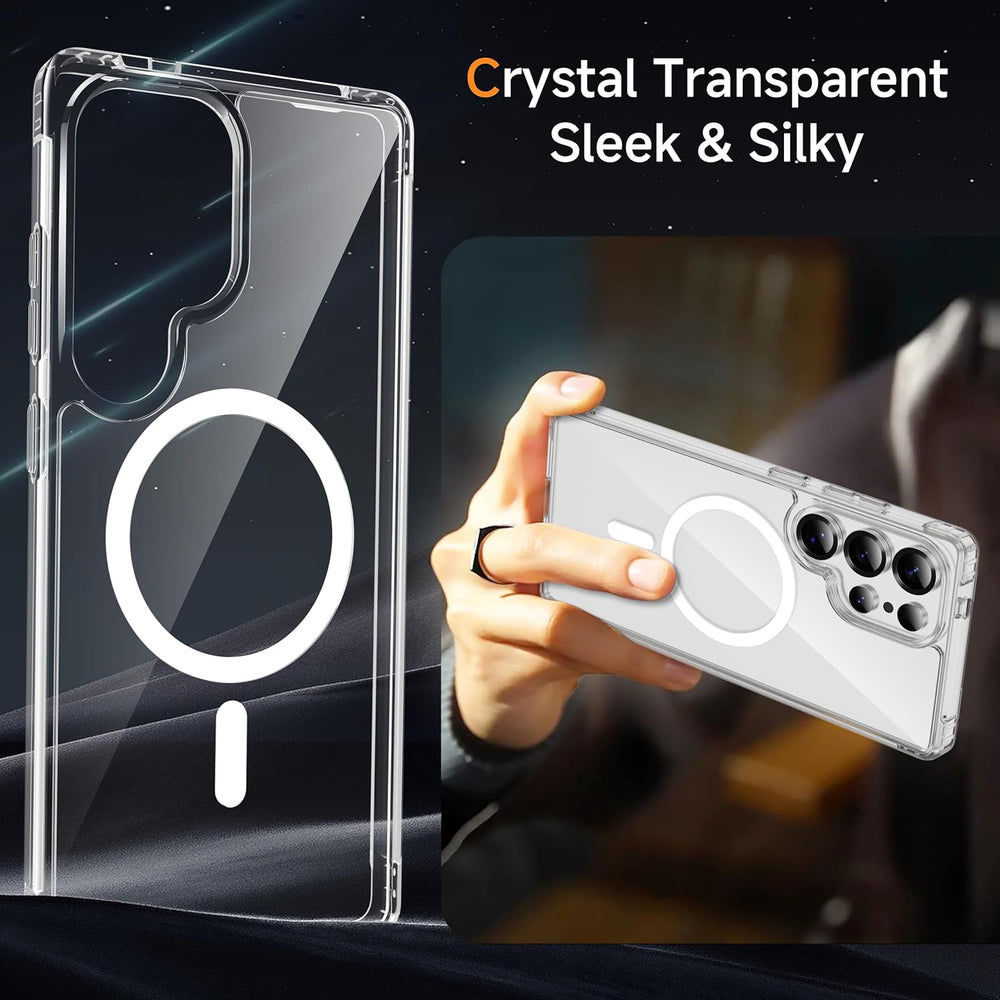 Samsung Galaxy S25 Ultra Hoesje – Transparant MagSafe Case Slim & Schokbestendig-Ilumina Benelux