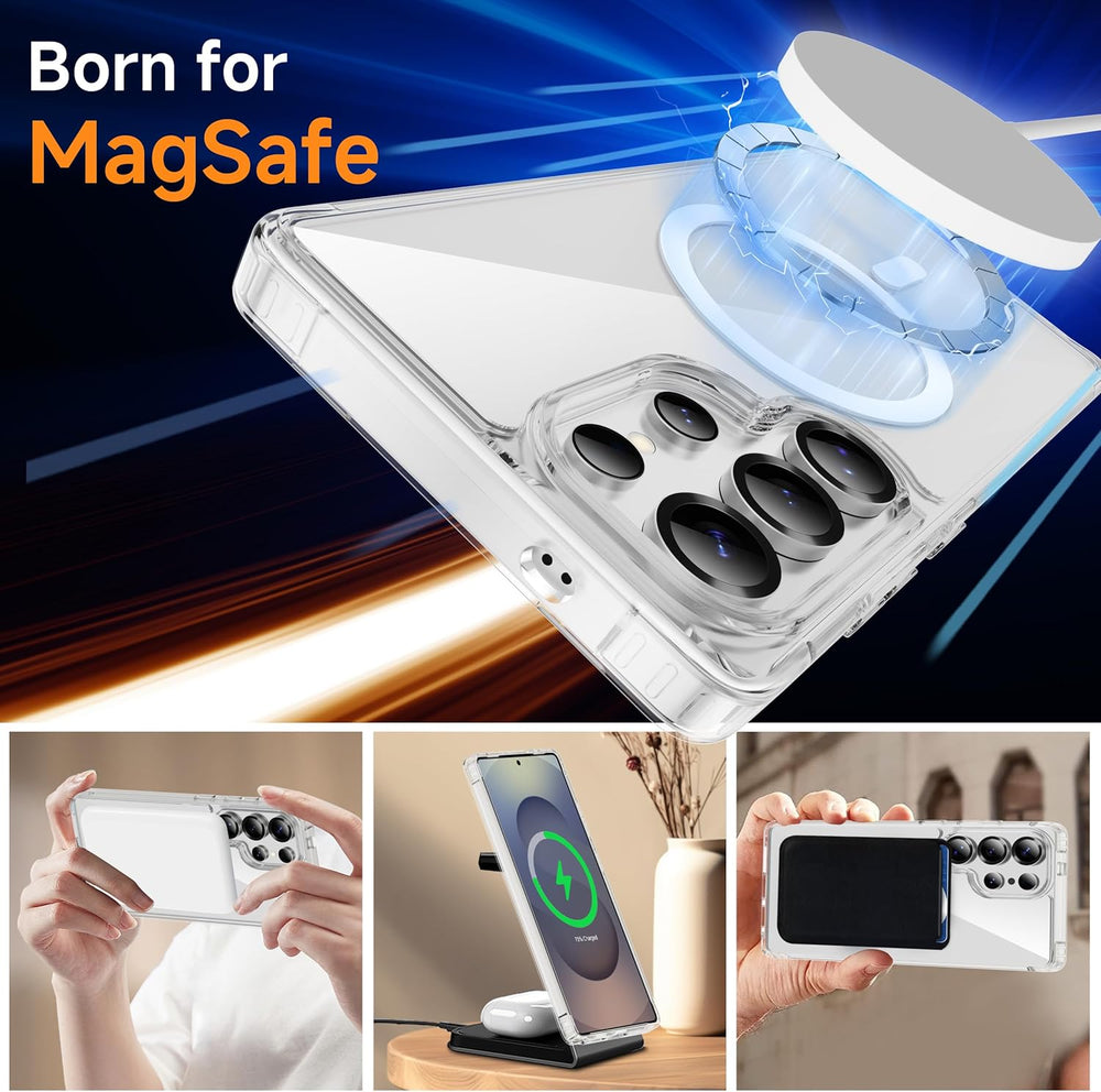 Samsung Galaxy S25 Ultra Hoesje – Transparant MagSafe Case Slim & Schokbestendig-Ilumina Benelux