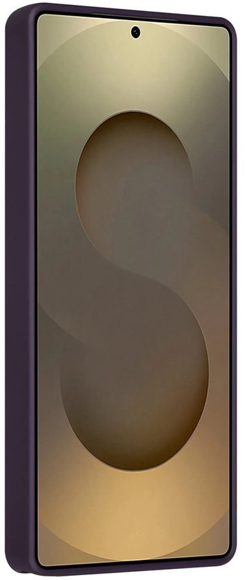 Samsung Galaxy S25 Ultra Hoesjes Schokbestendige Siliconen Backcover met Ringstandaard - Grape Purple-Ilumina Benelux
