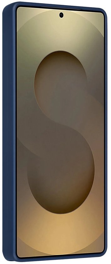 Samsung Galaxy S25 Ultra Hoesjes Schokbestendige Siliconen Backcover met Ringstandaard - Navy Blue-Ilumina Benelux