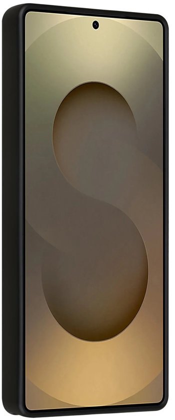 Samsung Galaxy S25 Ultra Hoesjes Schokbestendige Siliconen Backcover met Ringstandaard - Zwart-Ilumina Benelux