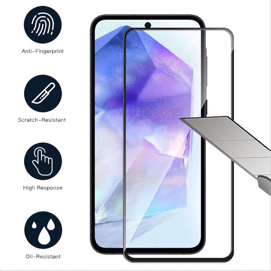 Samsung Galaxy S25 Ultra Screenprotector Full Cover – 9H Gehard Glas – 3-Pack Tempered Glas-Ilumina Benelux