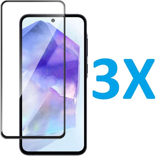 Samsung Galaxy S25 Ultra Screenprotector Full Cover – 9H Gehard Glas – 3-Pack Tempered Glas-Ilumina Benelux