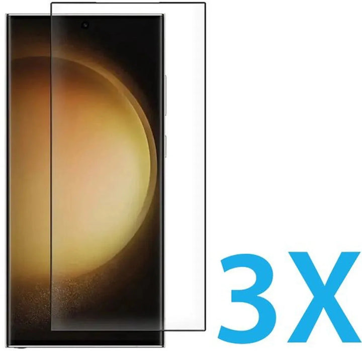 Samsung Galaxy S25 Ultra Screenprotector Full Cover – 9H Gehard Glas – 3-Pack-Ilumina Benelux