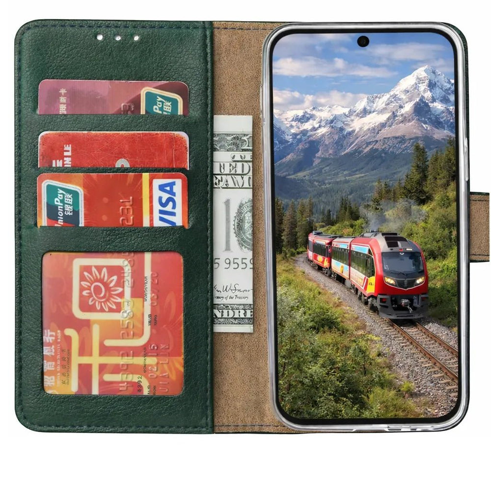 Samsung Galaxy S26 Ultra - Groen - Portemonnee Hoesje met 3 Kaartvakken & Magnetische Sluiting-Hoesjes-Ilumina Benelux