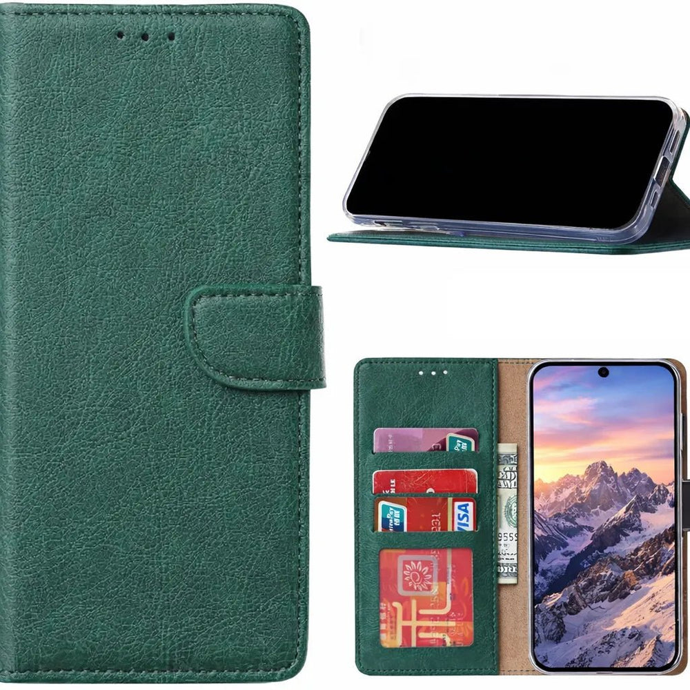 Samsung Galaxy S26 Ultra - Groen - Portemonnee Hoesje met 3 Kaartvakken & Magnetische Sluiting-Hoesjes-Ilumina Benelux