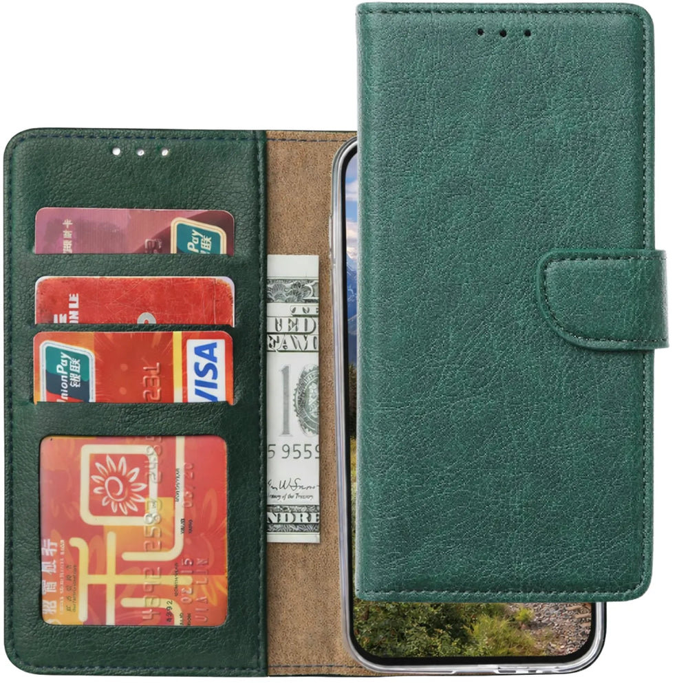 Samsung Galaxy S26 Ultra - Groen - Portemonnee Hoesje met 3 Kaartvakken & Magnetische Sluiting-Hoesjes-Ilumina Benelux