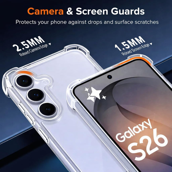 Samsung Galaxy S26 Hoesjes - Siliconen Backcover - Schokbestendig - Transparant-Ilumina Benelux