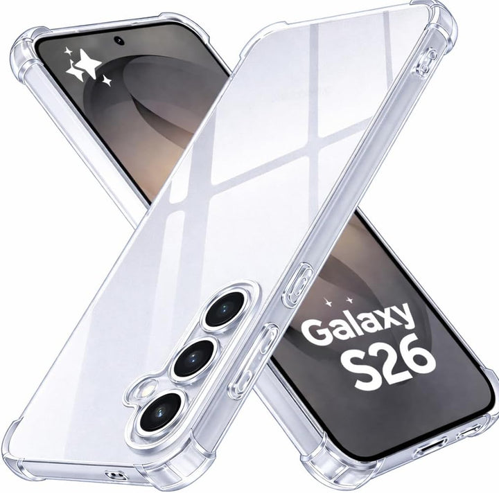Samsung Galaxy S26 Hoesjes - Siliconen Backcover - Schokbestendig - Transparant-Ilumina Benelux